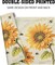 Summer Vintage Sunflower Placemats Set of 4 - Yellow Grunge Flower Farmhouse Tablemats Linen Fabric, Heat-Resistant Washable Stain Proof Place Mats for Dining Table Decoration